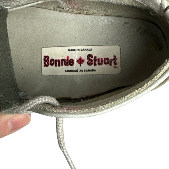 Vintage 🍁🇨🇦 kids leather two-tone lace up ankle shoes - Picture 4 of 5